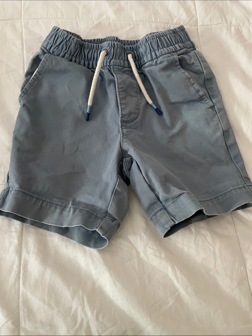 GAP Light Blue Elastic Waist Drawstring Shorts
